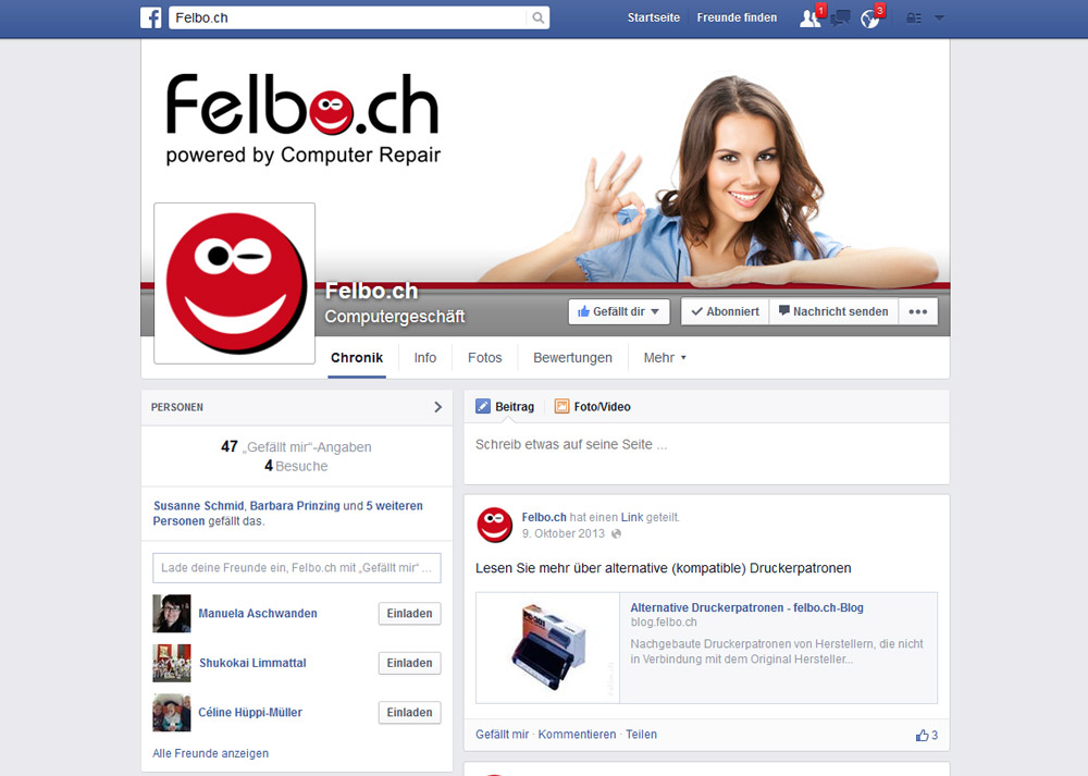 Facebook Page Felbo.ch